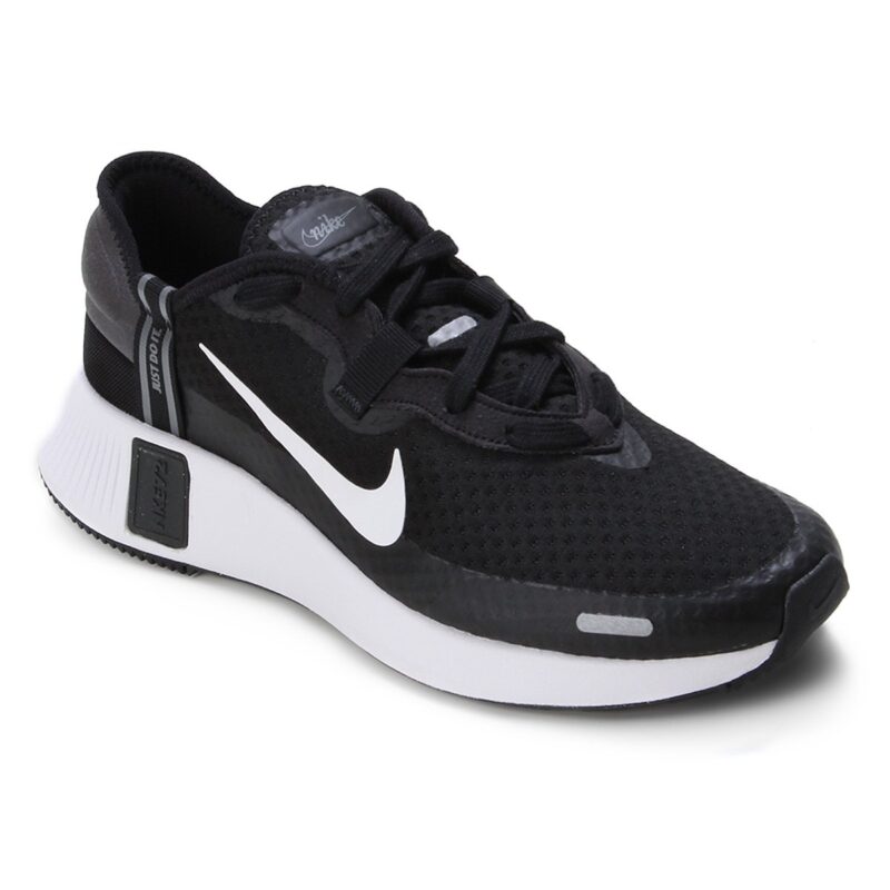 Tênis Nike Reposto Masculino - Preto+Branco - Pé Paralelo